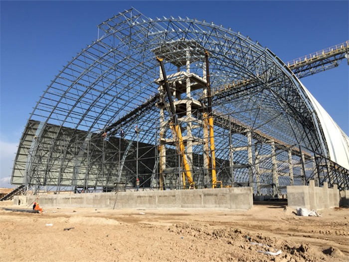 登封煤机油桶翘工程网架